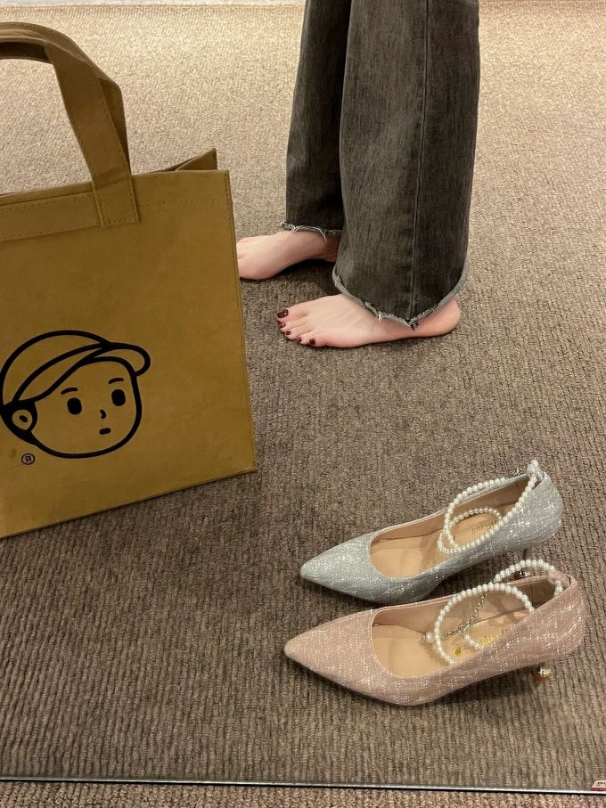 尖头 一脚蹬 浅口鞋 