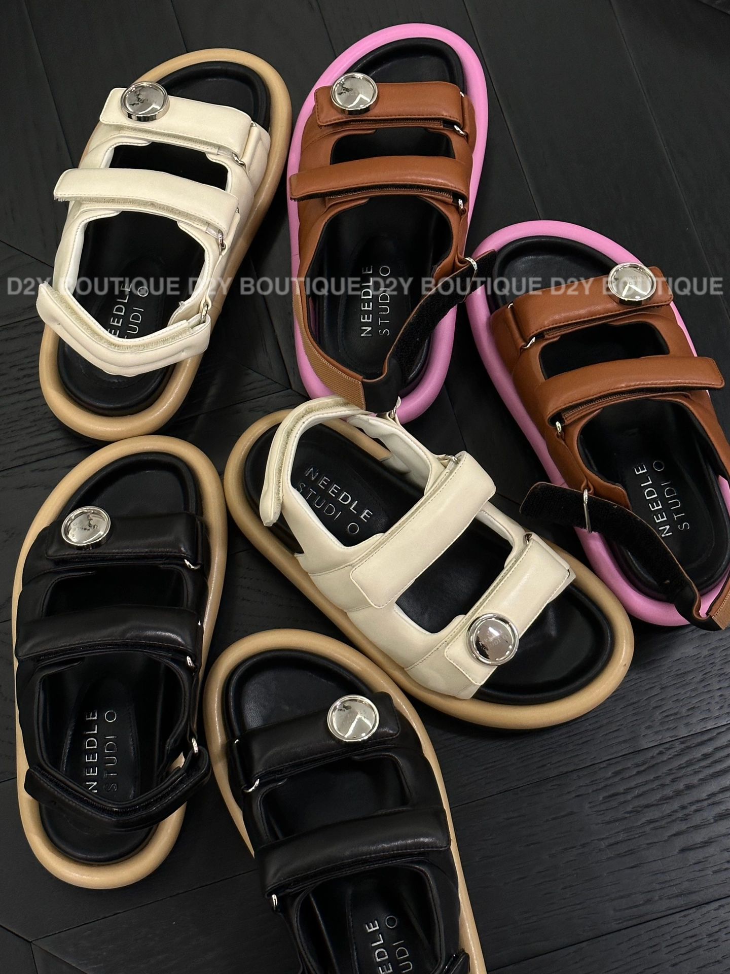 无帮 魔术贴 皮革  - VALI鞋履AI设计主图