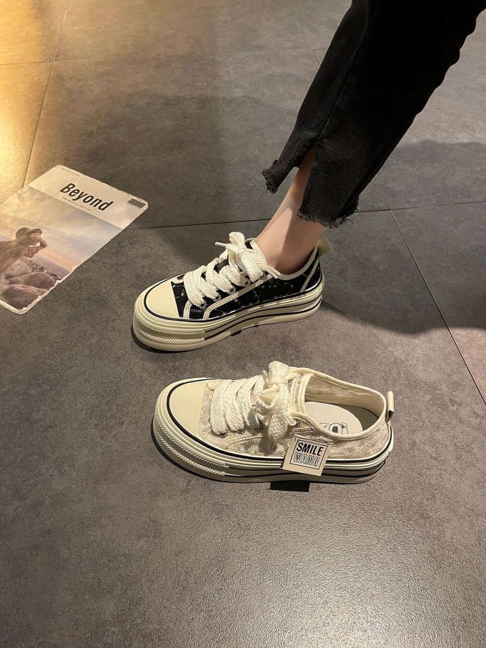 低帮 系带 魔术贴 