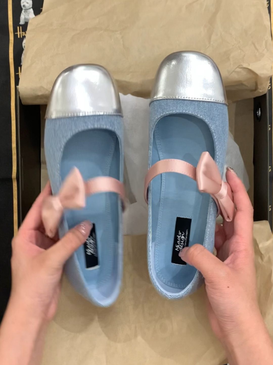 方头 松紧带 浅口鞋 皮革  - VALI鞋履AI设计主图