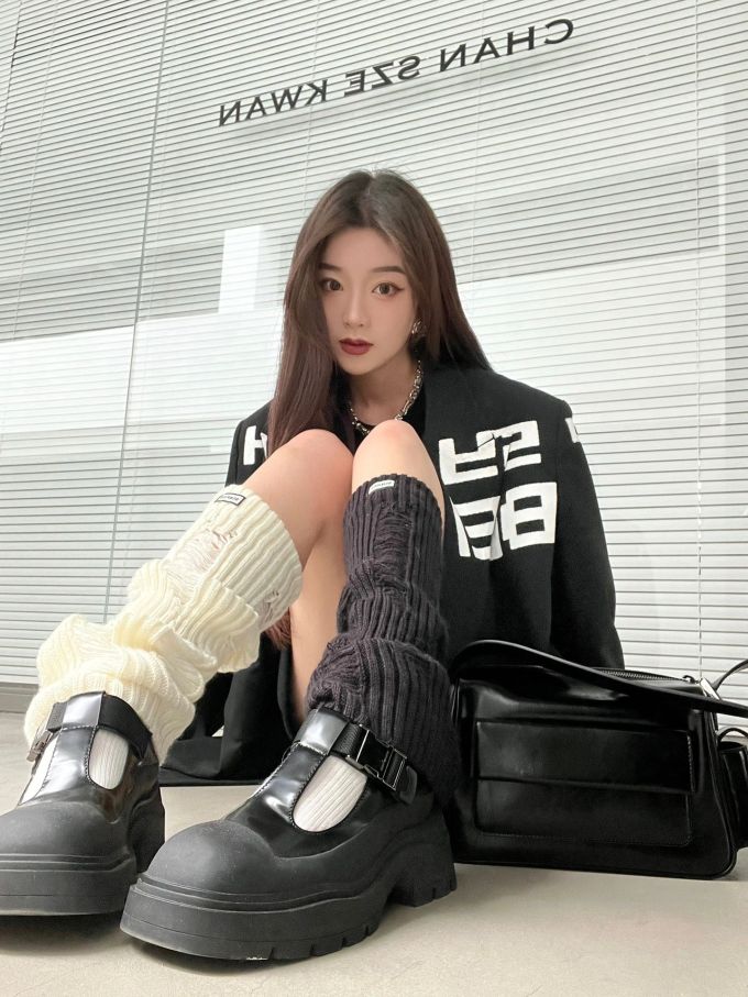 厚底 中口鞋 皮革 