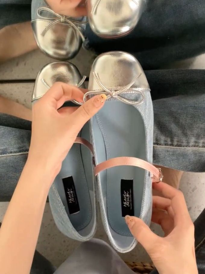 方头 浅口鞋 皮革 