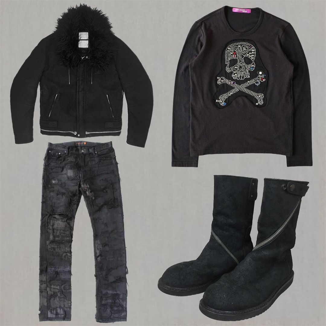 针织面料 H型 圆形领 动物图案 烫钻 陨石色 徽章  - VALI鞋履AI设计主图