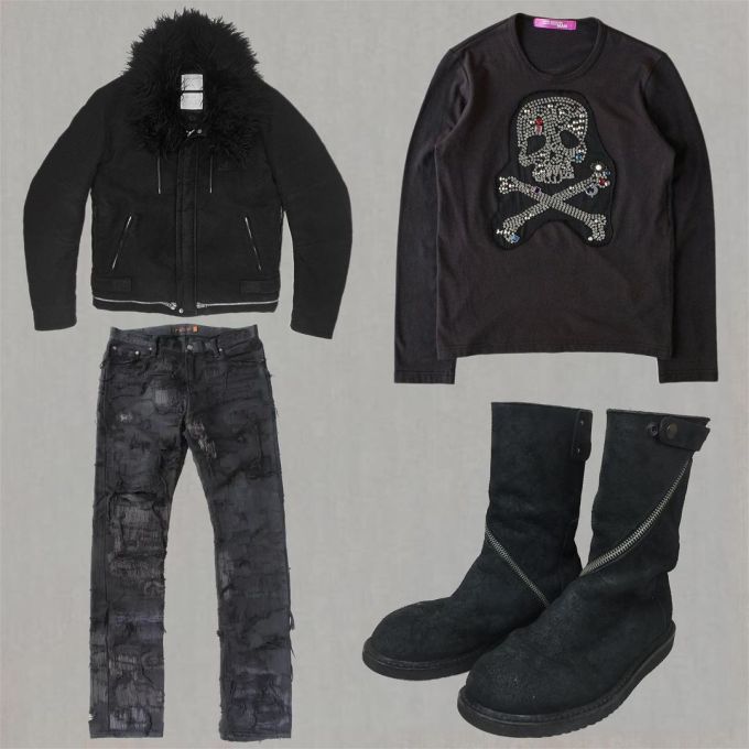 针织面料 H型 圆形领 动物图案 烫钻 陨石色 徽章 