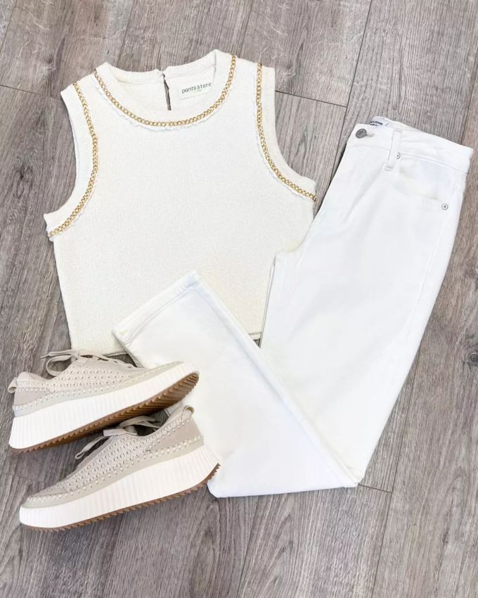 牛仔面料 圆形领 炽白 气泡白 基础扣饰 