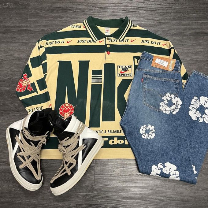 针织面料 polo领 文字图案 撞色/渐变 拼接 贴布绣 印花 松林绿 菠萝色 基础扣饰 