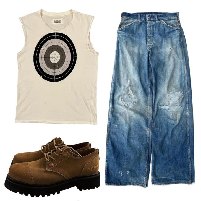 牛仔面料 洗水 磨损破洞 水手蓝色 暗灰蓝色 蓝灰色 基础扣饰 