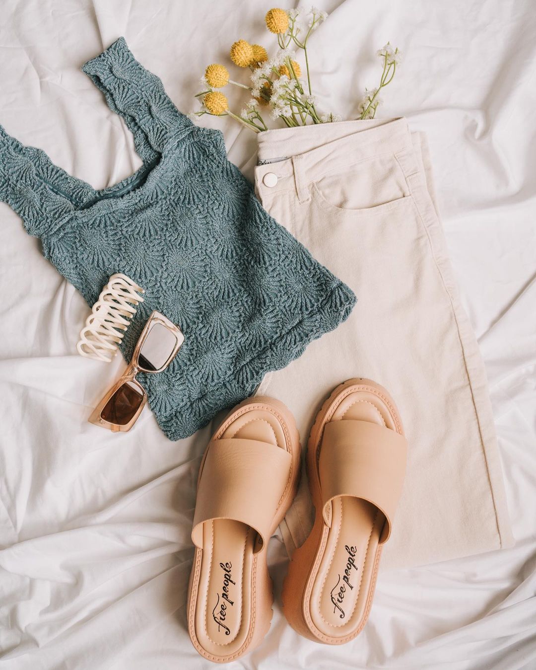 毛纺 细针 提花-绞花 铅色 暗松绿 凤仙花绿  - VALI鞋履AI设计主图