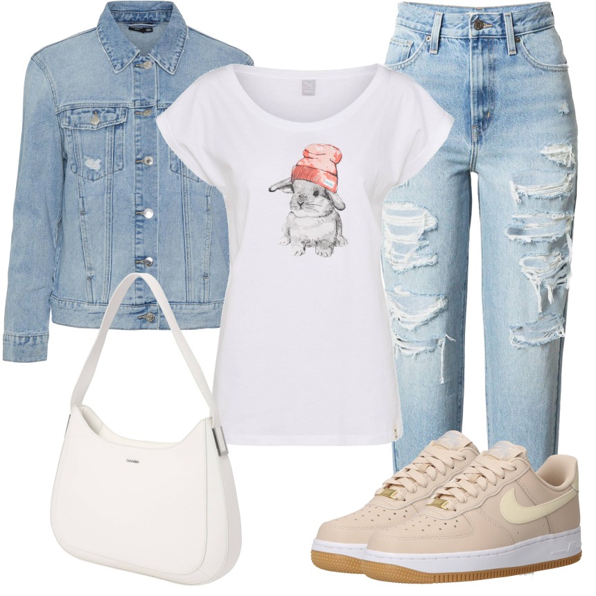 针织面料 H型 圆形领 人物图案 印花 灰丁香色 云雾色  - VALI鞋履AI设计主图