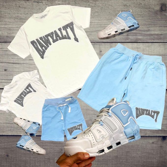 针织面料 H型 圆形领 文字图案 印花 奶油奶油 葵白色 