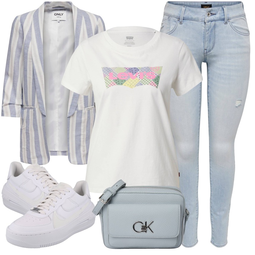 针织面料 圆形领 文字图案 印花 气泡白 云白  - VALI鞋履AI设计主图