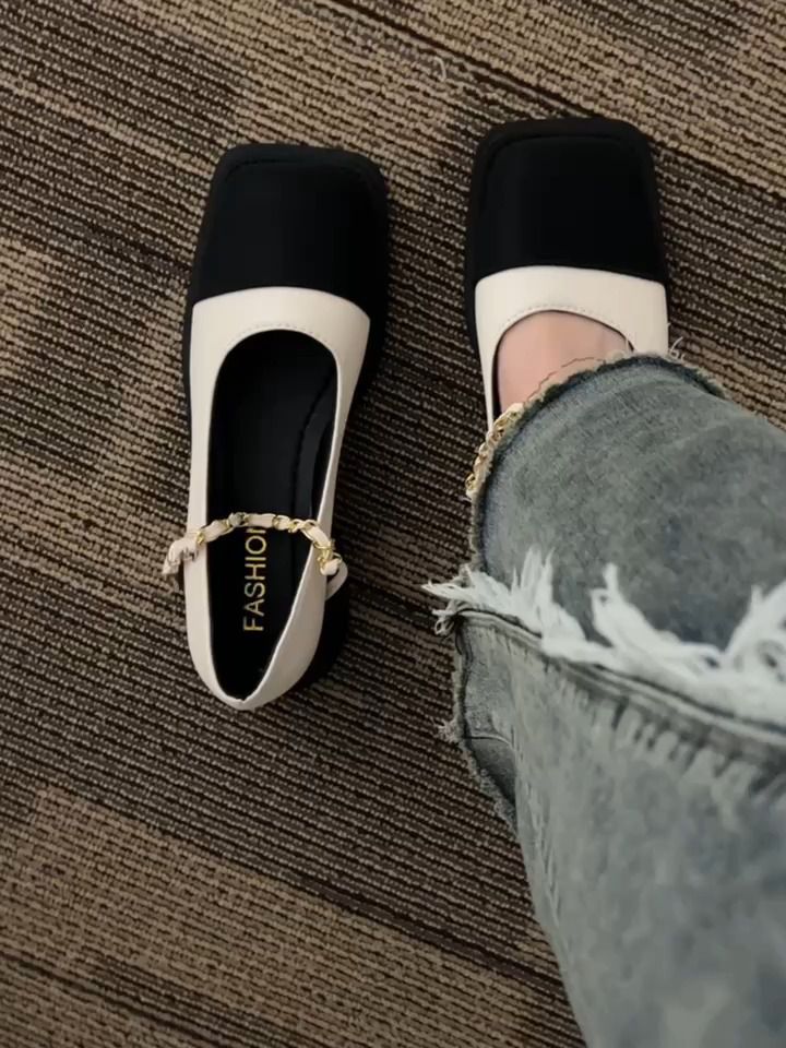 方头 袢扣 中口鞋 皮革  - VALI鞋履AI设计主图