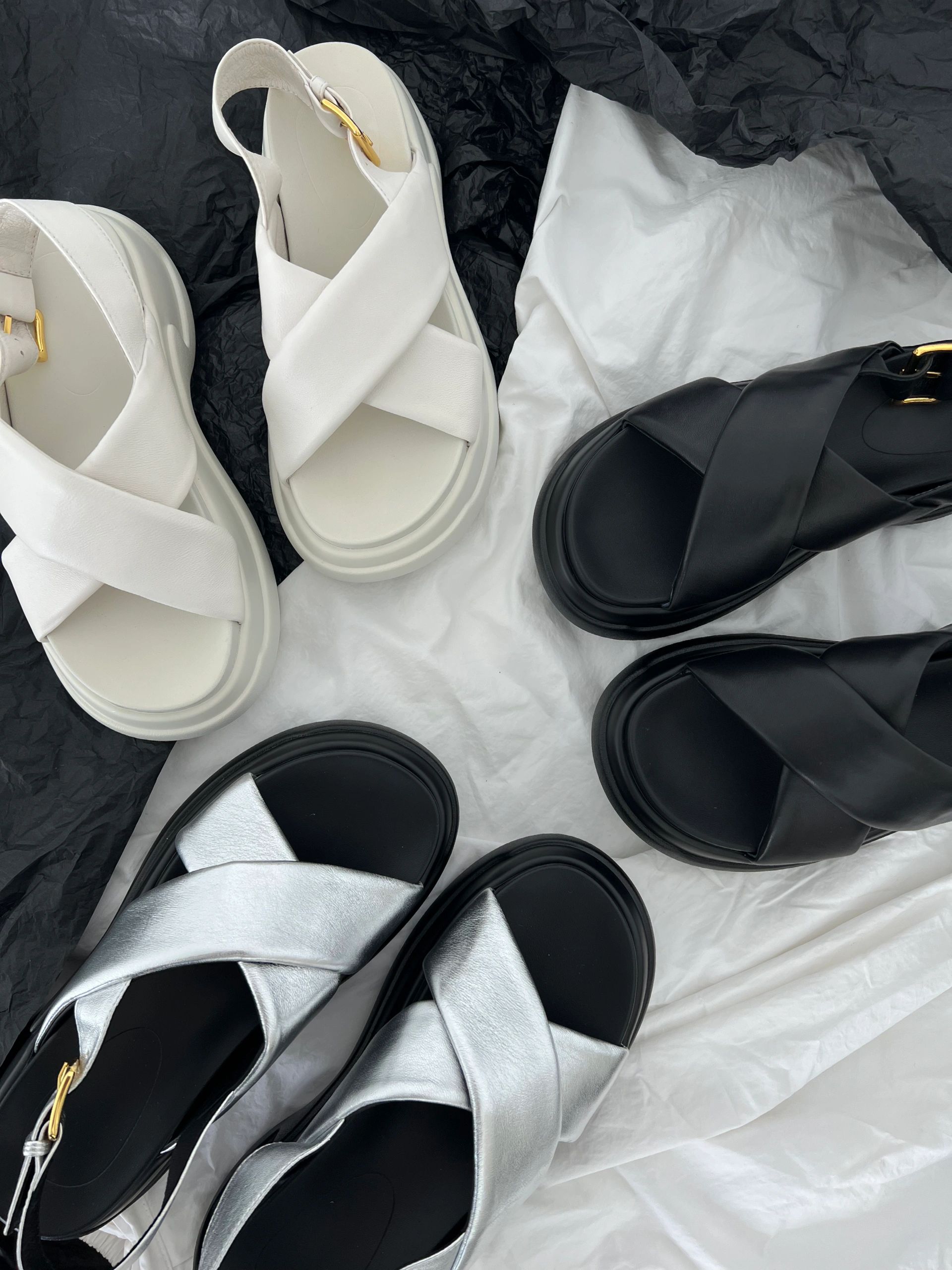 无帮 袢扣 皮革  - VALI鞋履AI设计主图