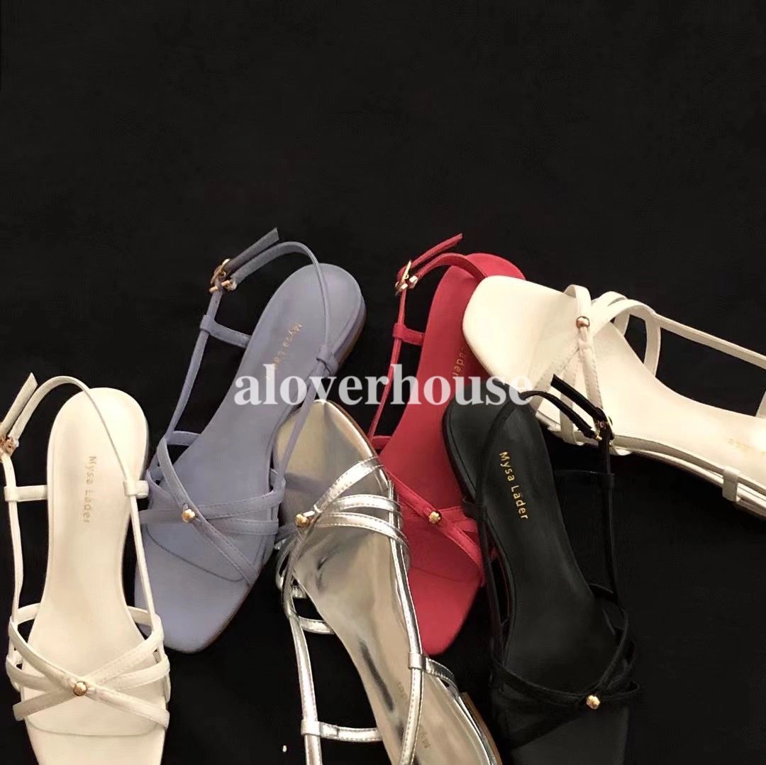 粗跟 无帮 袢扣  - VALI鞋履AI设计主图