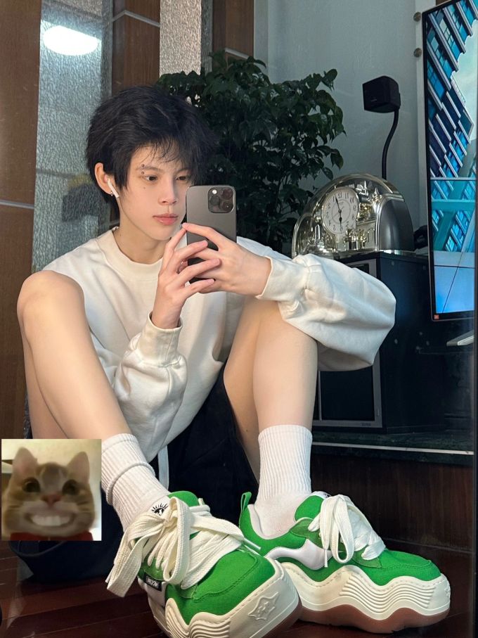 针织面料 圆形领 夜蓝色 灰羽色 