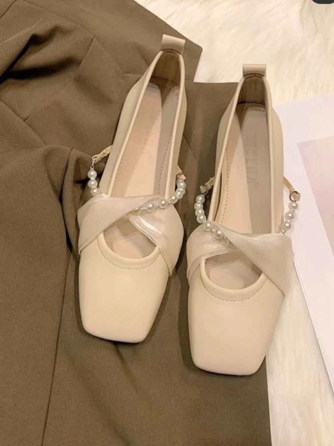 方头 中口鞋 皮革 