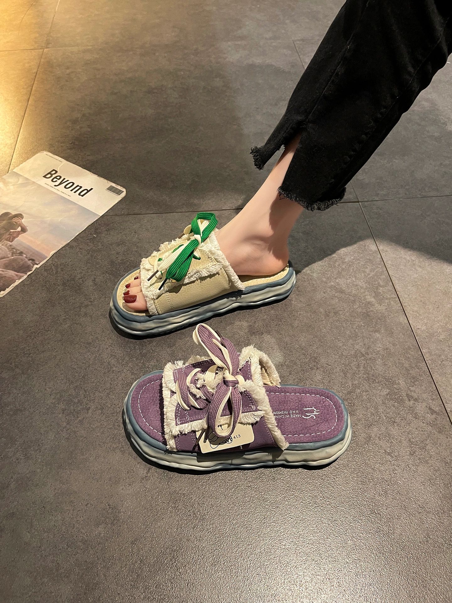 无帮 皮革  - VALI鞋履AI设计主图