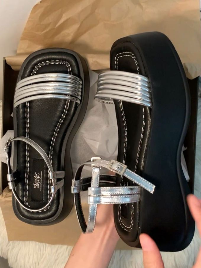 厚底 中口鞋 皮革 