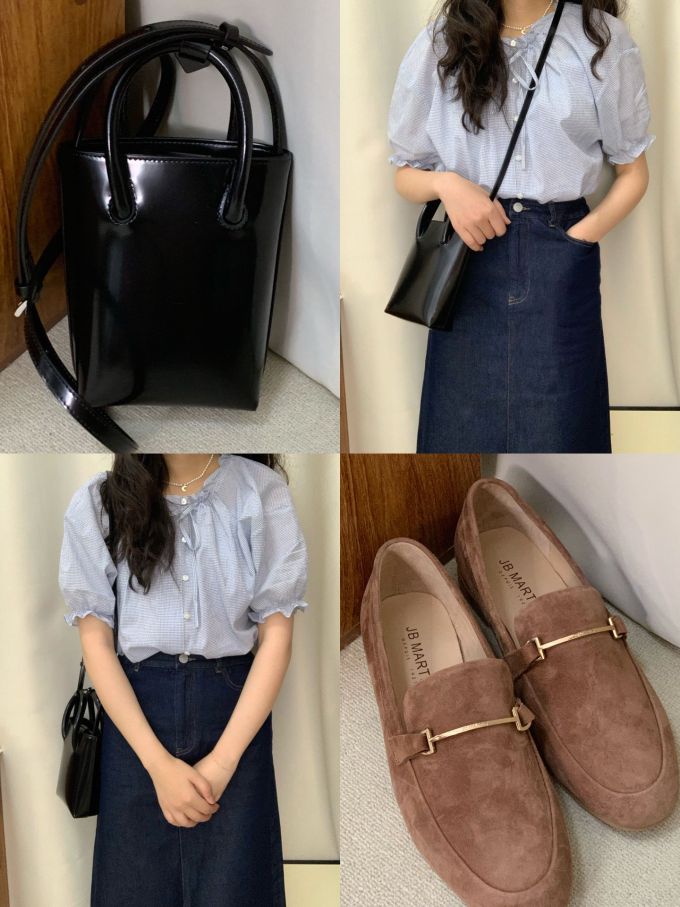 圆头 低帮 一脚蹬 深口鞋 皮革 