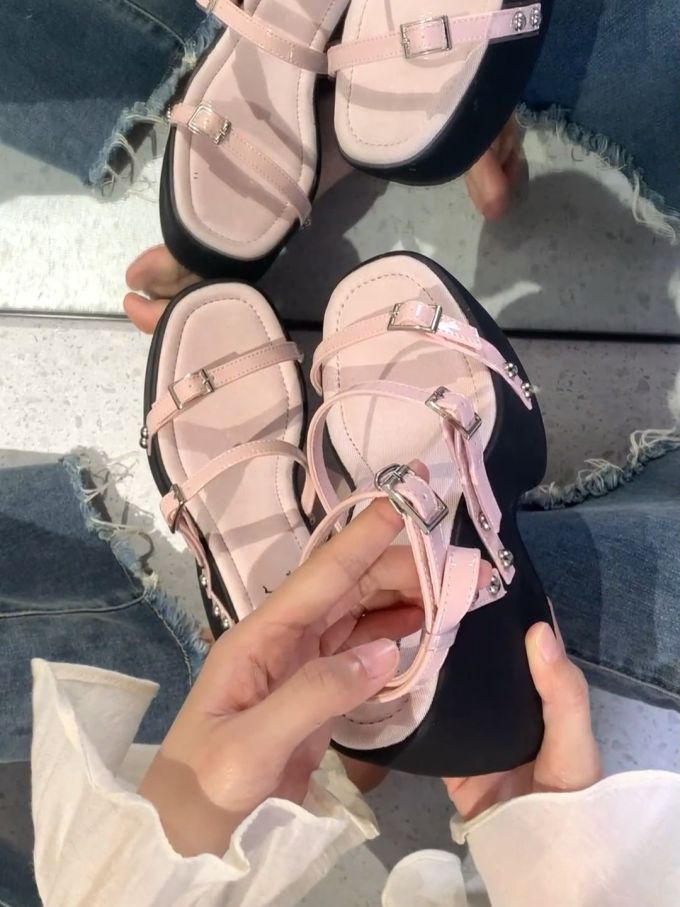 低帮 袢扣 皮革 