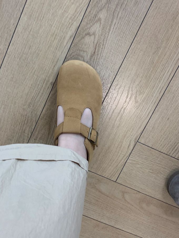 无帮 袢扣 皮革 