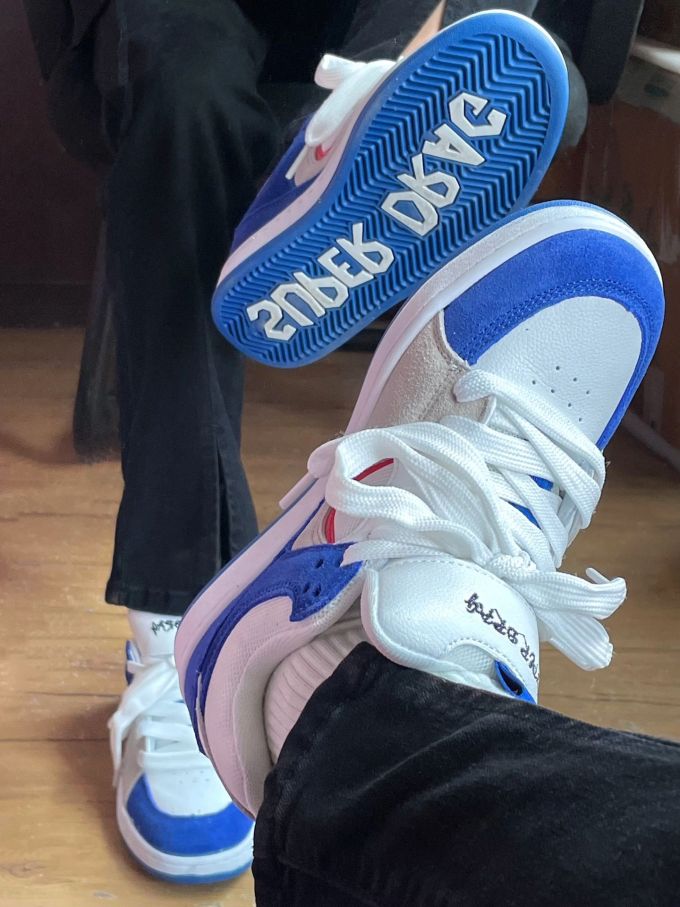 中帮 系带 皮革 