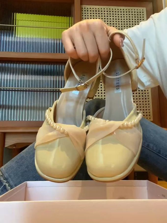 圆头 袢扣 中口鞋 皮革 