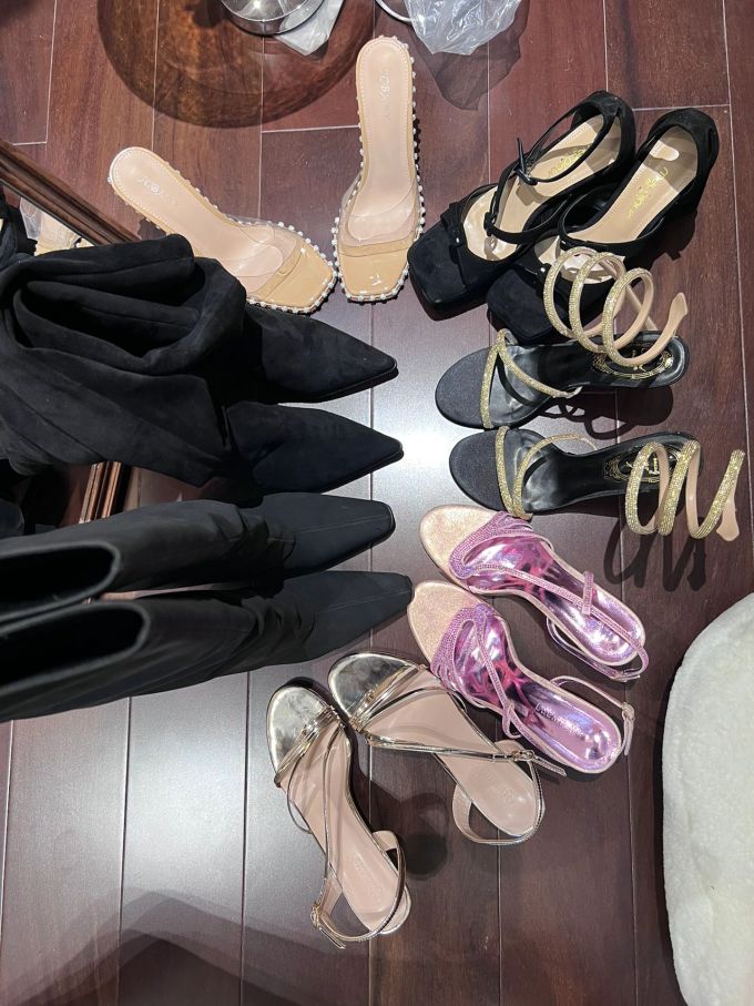 尖头 无帮 皮革 