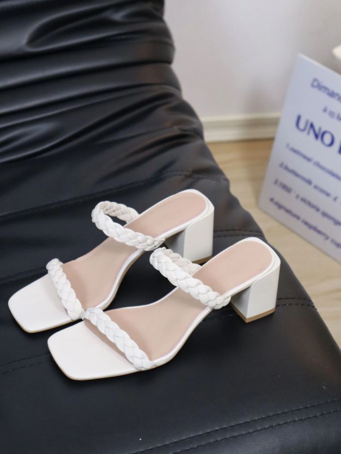 中跟 粗跟 无帮 