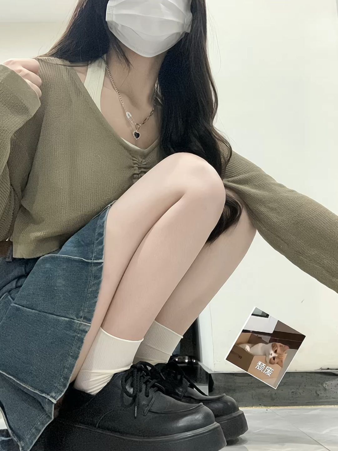 毛纺 细针 树丛绿 基础扣饰 ABG辣妹 辣妹  - VALI鞋履AI设计主图