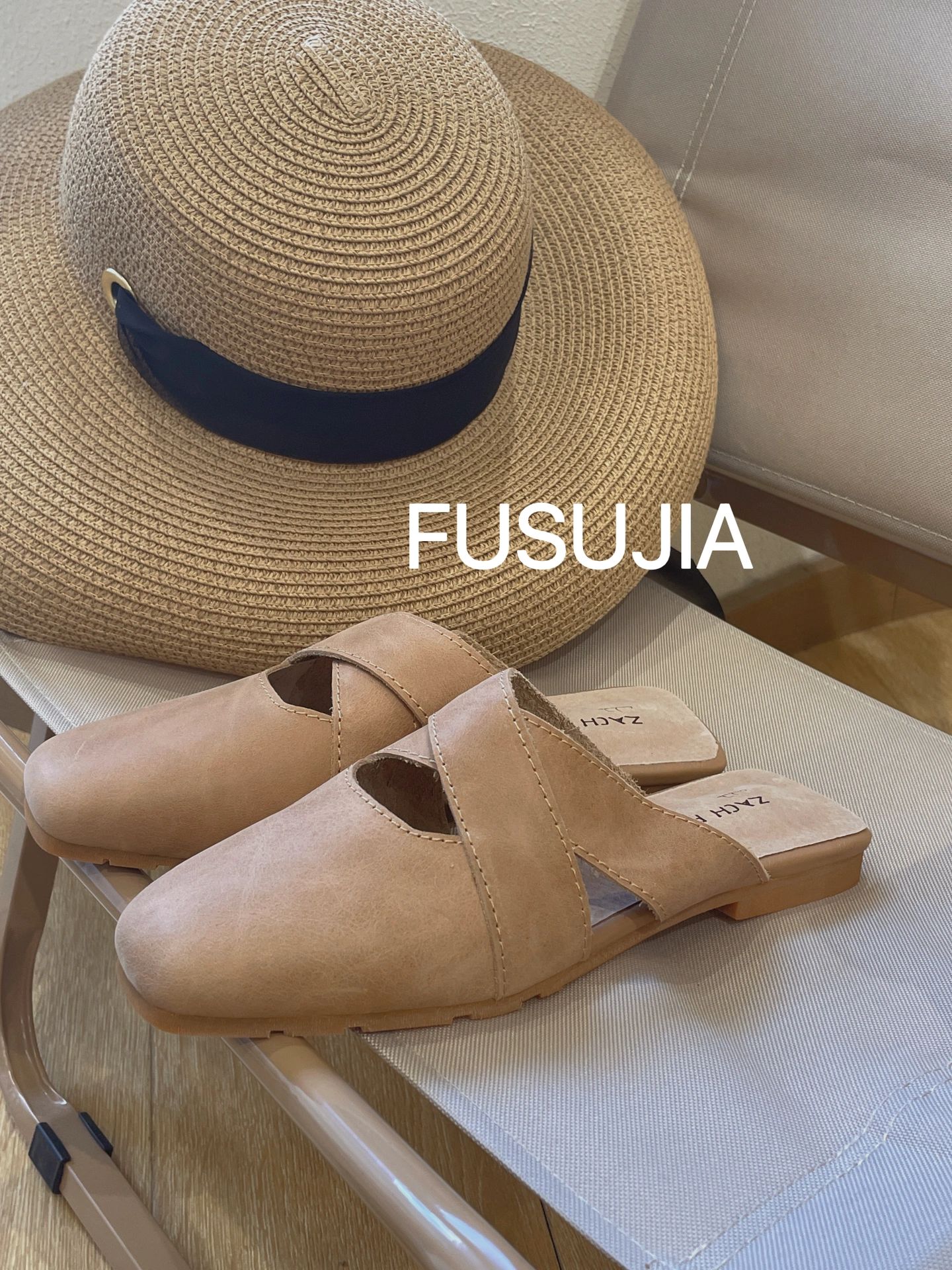 低跟 粗跟 无帮 皮革  - VALI鞋履AI设计主图