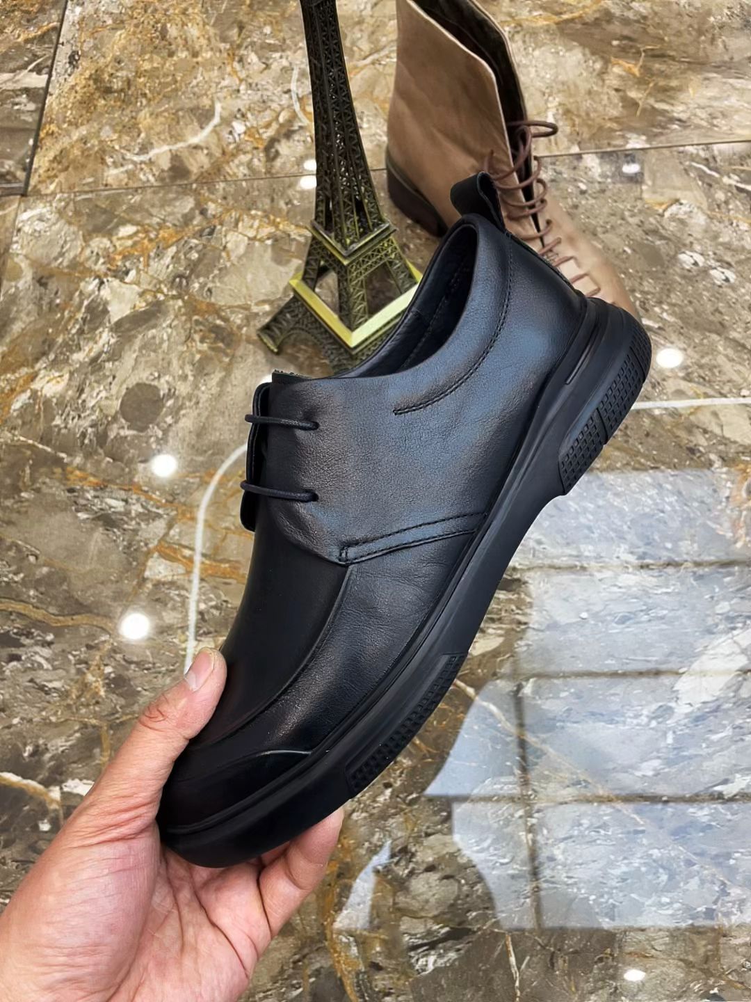 平底 弹力绳 皮革  - VALI鞋履AI设计主图