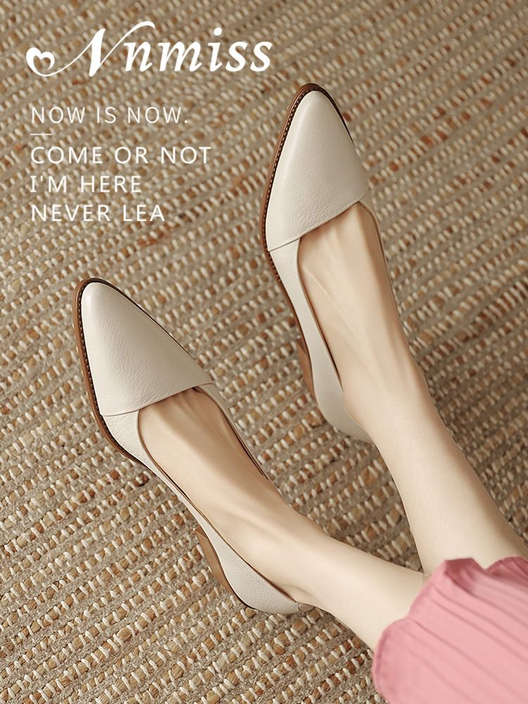 尖头 低帮 一脚蹬 浅口鞋 皮革  - VALI鞋履AI设计主图