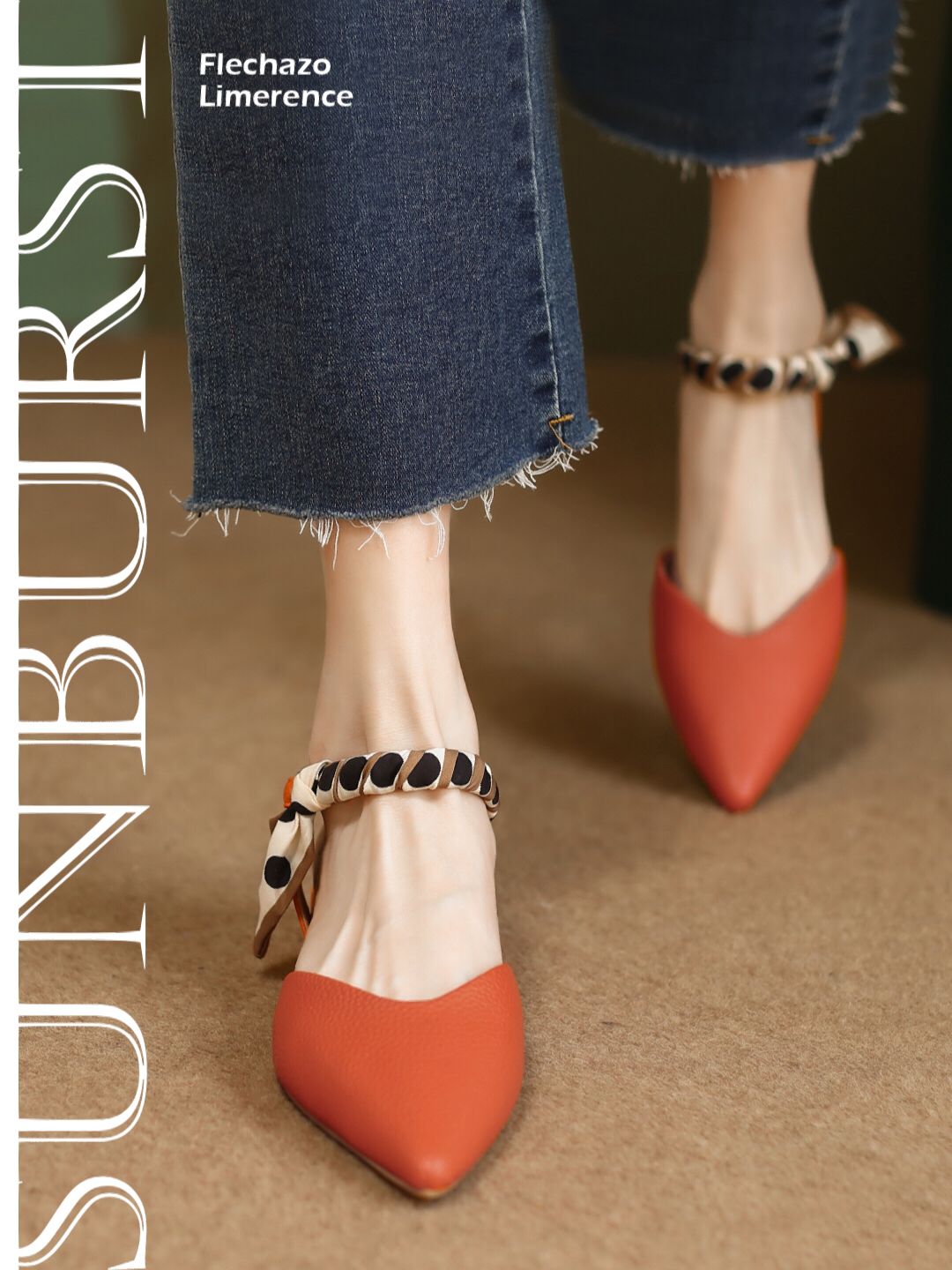 无帮 袢扣 皮革  - VALI鞋履AI设计主图