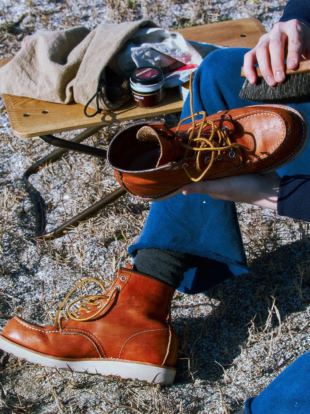 牛仔面料 踢踏舞鞋色 巧克力棕色 潜水蓝 帝王蓝  - VALI鞋履AI设计主图