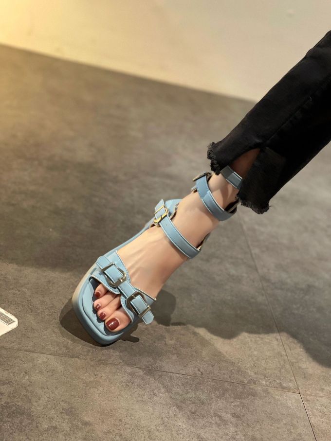 无帮 袢扣 皮革 