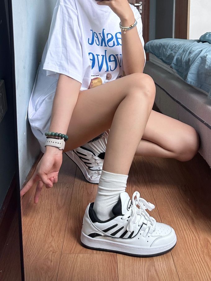 低帮 系带 皮革 