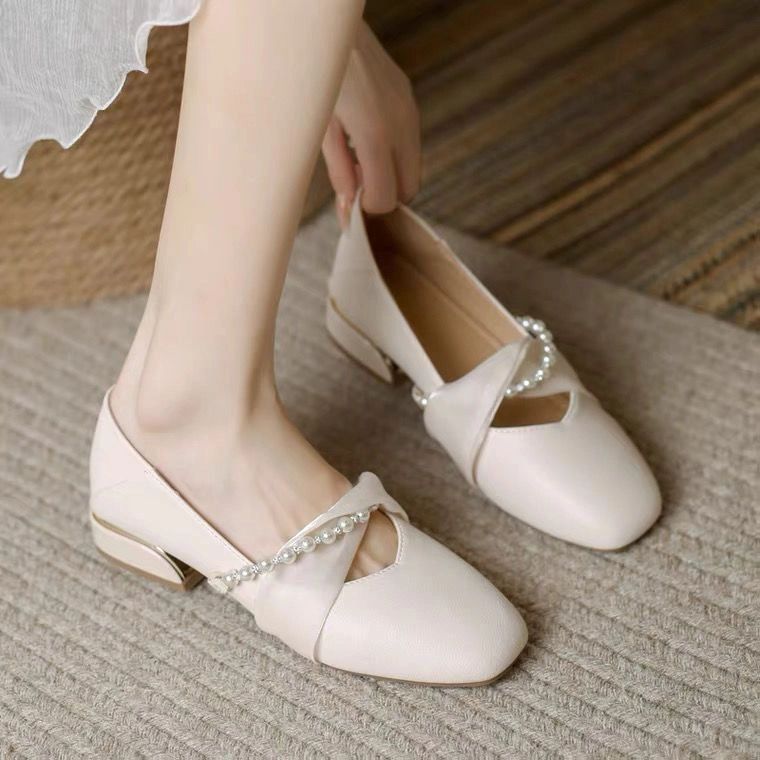 方头 中口鞋 皮革  - VALI鞋履AI设计主图