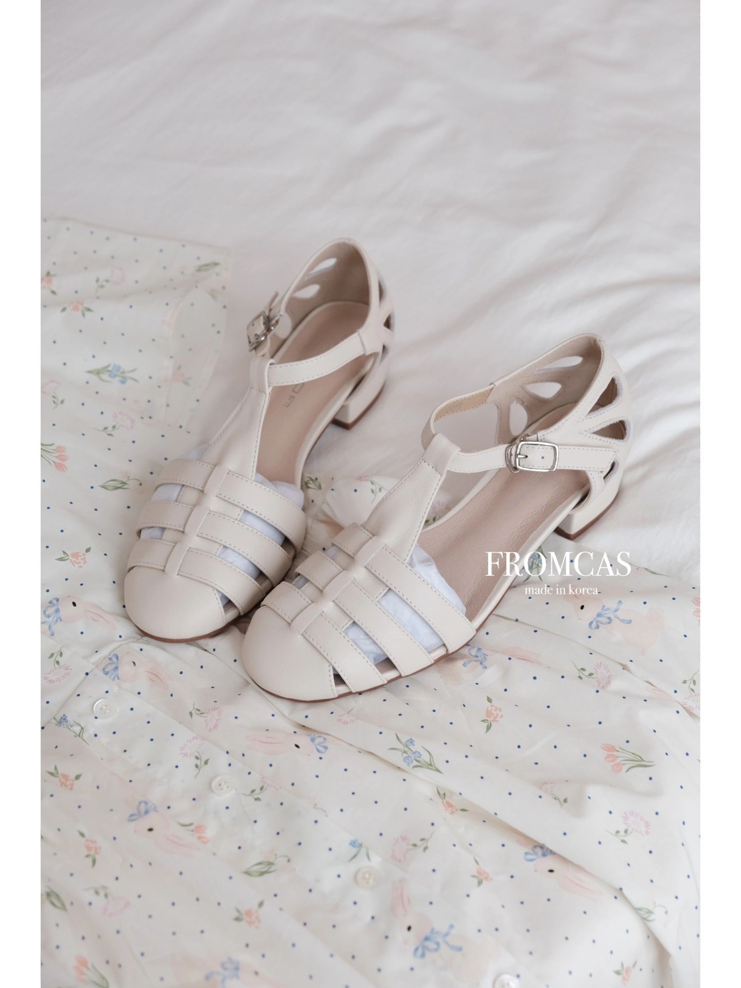 粗跟 无帮 袢扣 皮革  - VALI鞋履AI设计主图