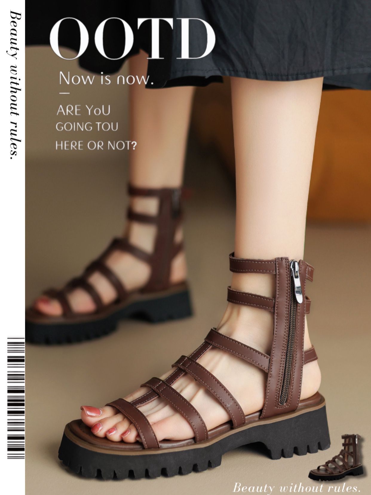 无帮 皮革  - VALI鞋履AI设计主图