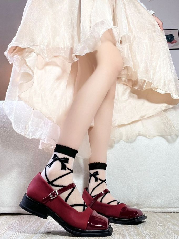 蕾丝面料 A型 层叠 荷叶边 糖 云白 粉扑粉 蕾丝花边 