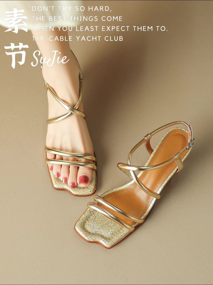 无帮 袢扣 皮革 