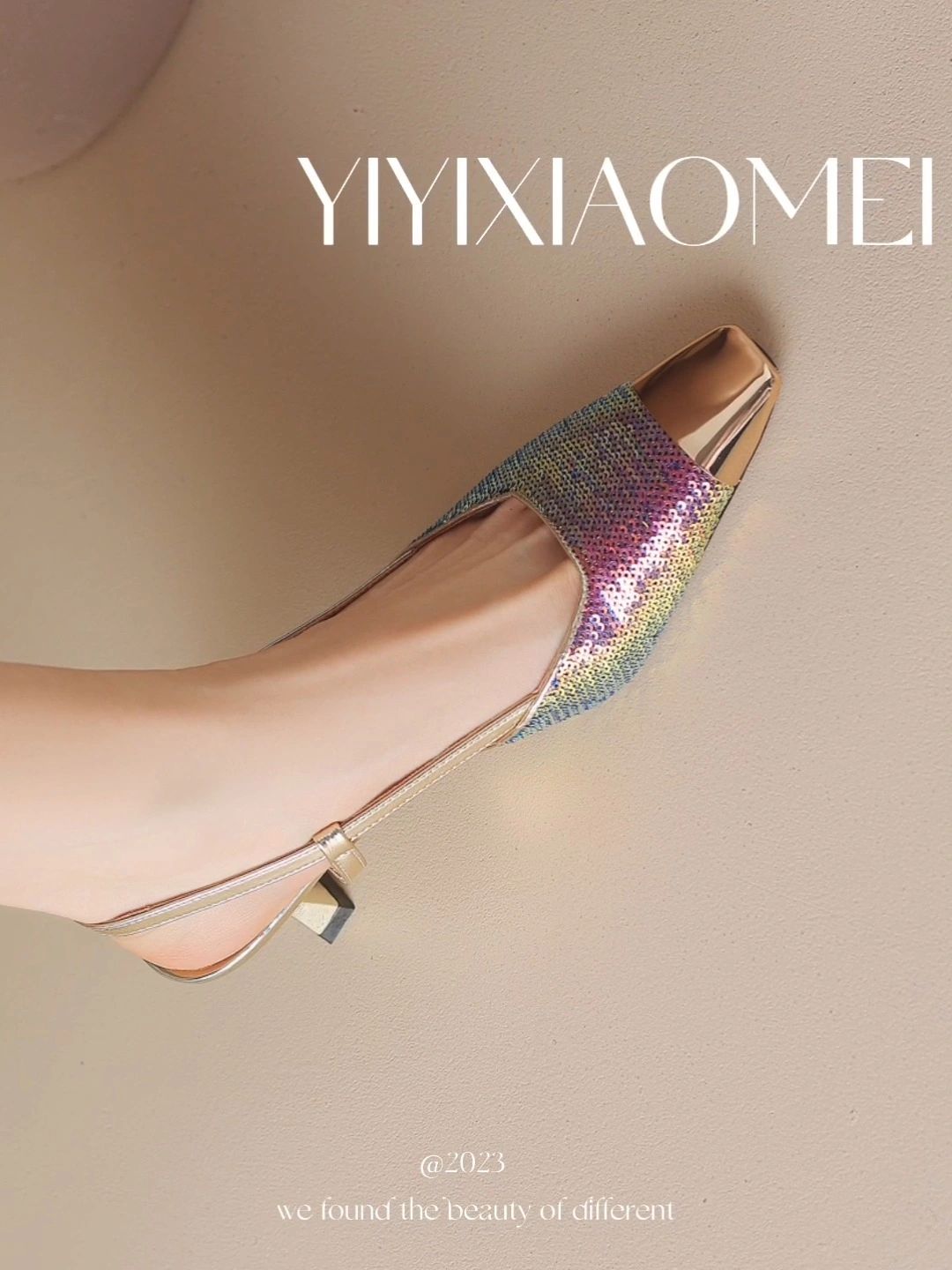 低跟 无帮 一脚蹬  - VALI鞋履AI设计主图