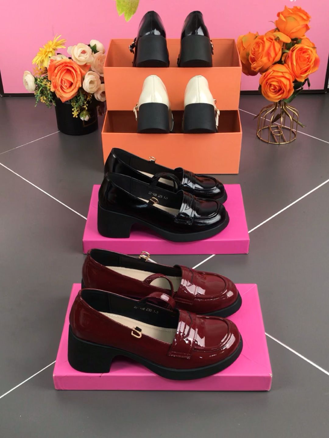 圆头 低帮 深口鞋 皮革  - VALI鞋履AI设计主图