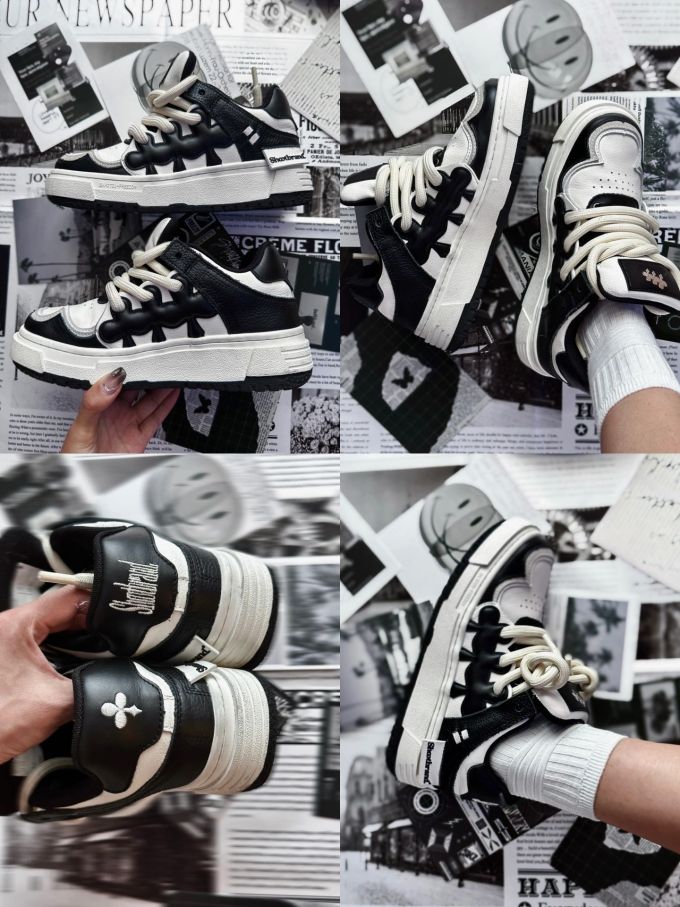 低帮 系带 皮革 