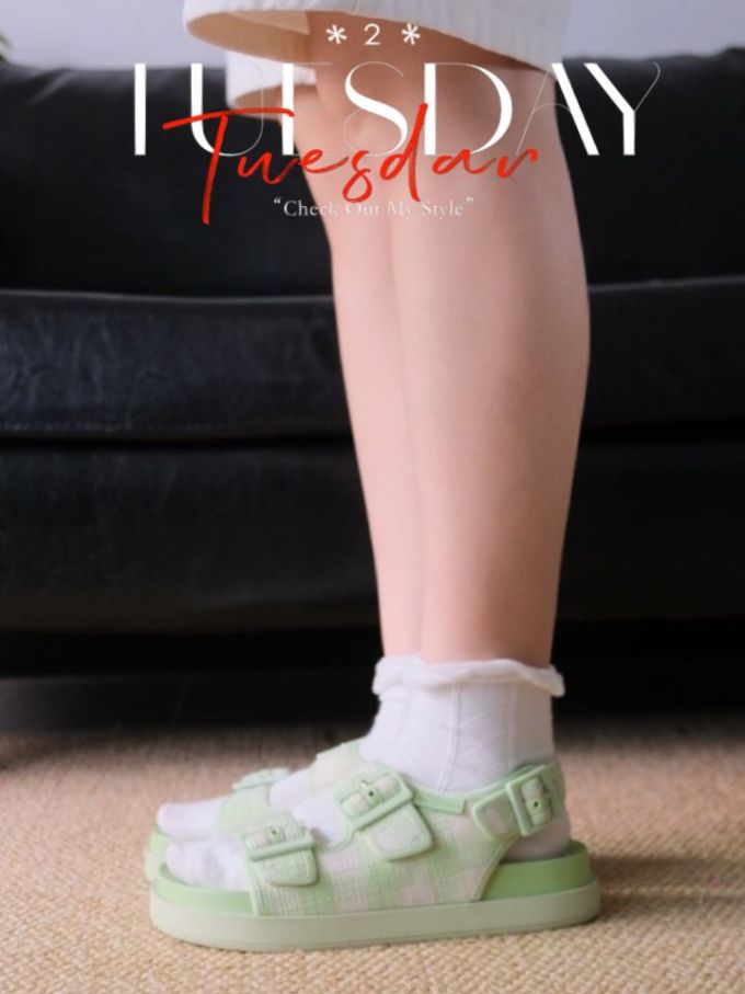 无帮 皮革 魔术贴 