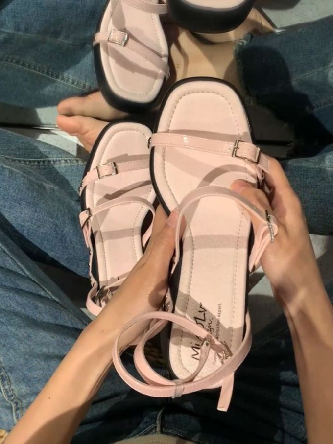 无帮 袢扣 皮革 