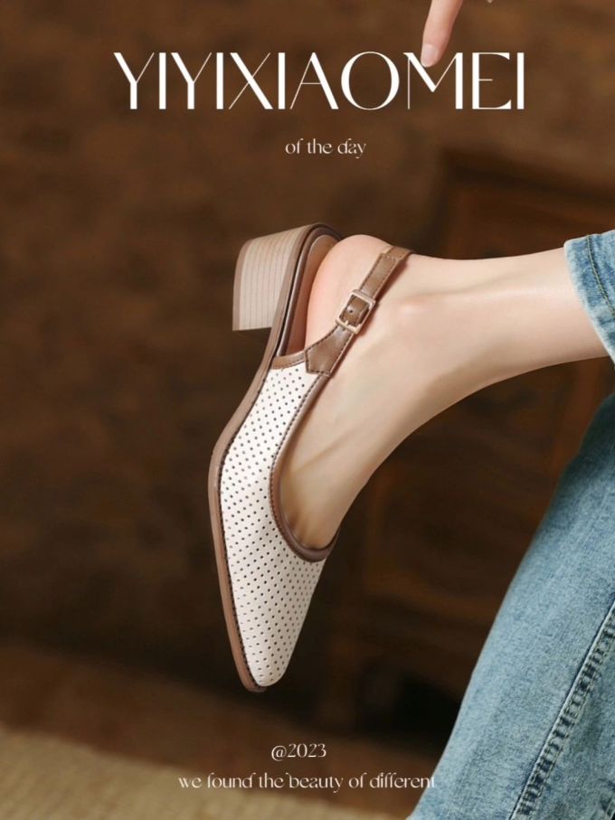 尖头 袢扣 浅口鞋 