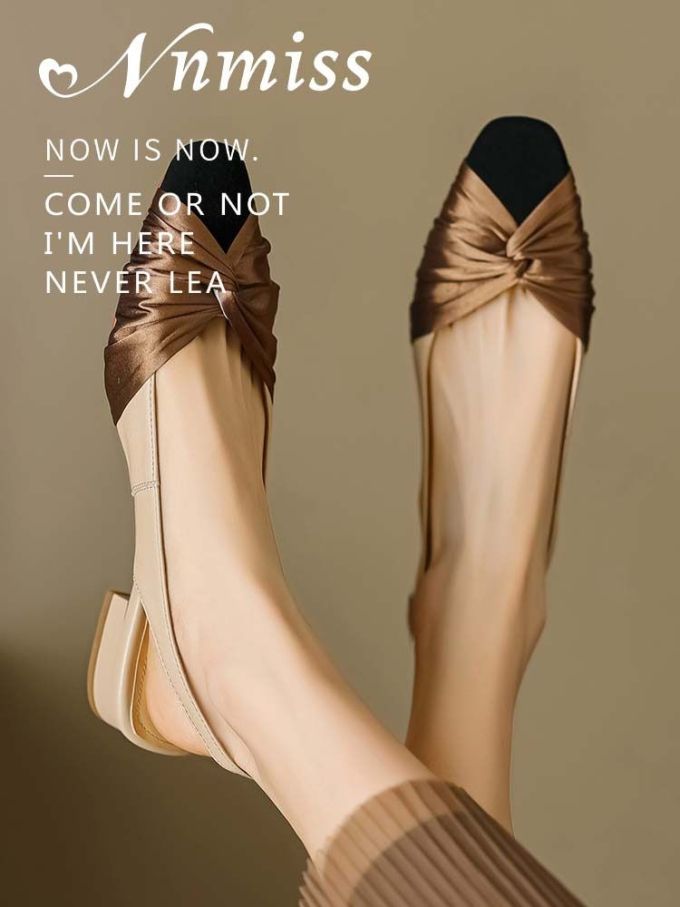 低跟 粗跟 低帮 一脚蹬 浅口鞋 