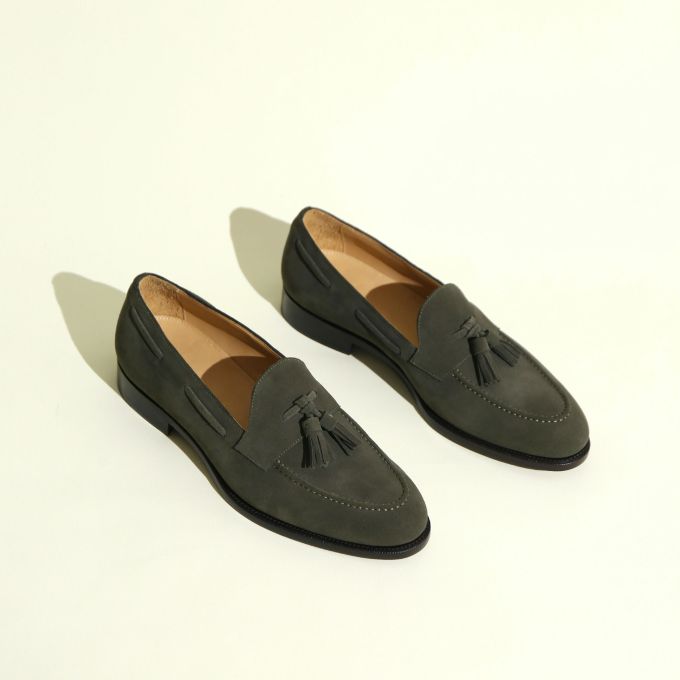 圆头 低帮 一脚蹬 深口鞋 皮革 